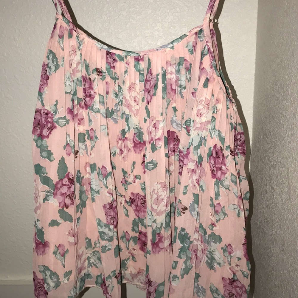 Floral forever 21 tank top
